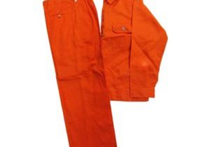 Quần áo bảo hộ lao động túi thường vải kaki màu vàng cam
